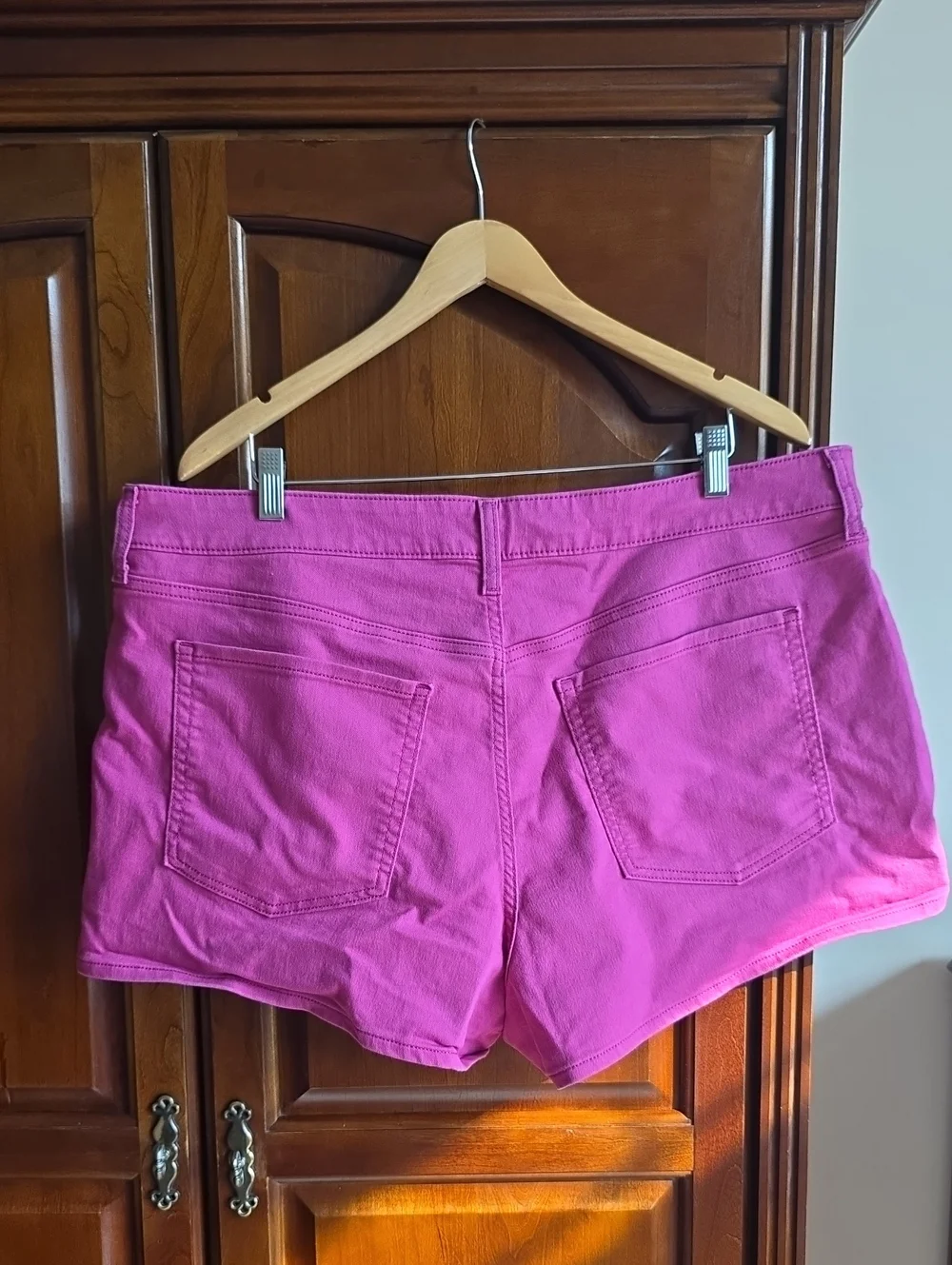 Old Navy High Rise Hot Pink Denim Shorts 22